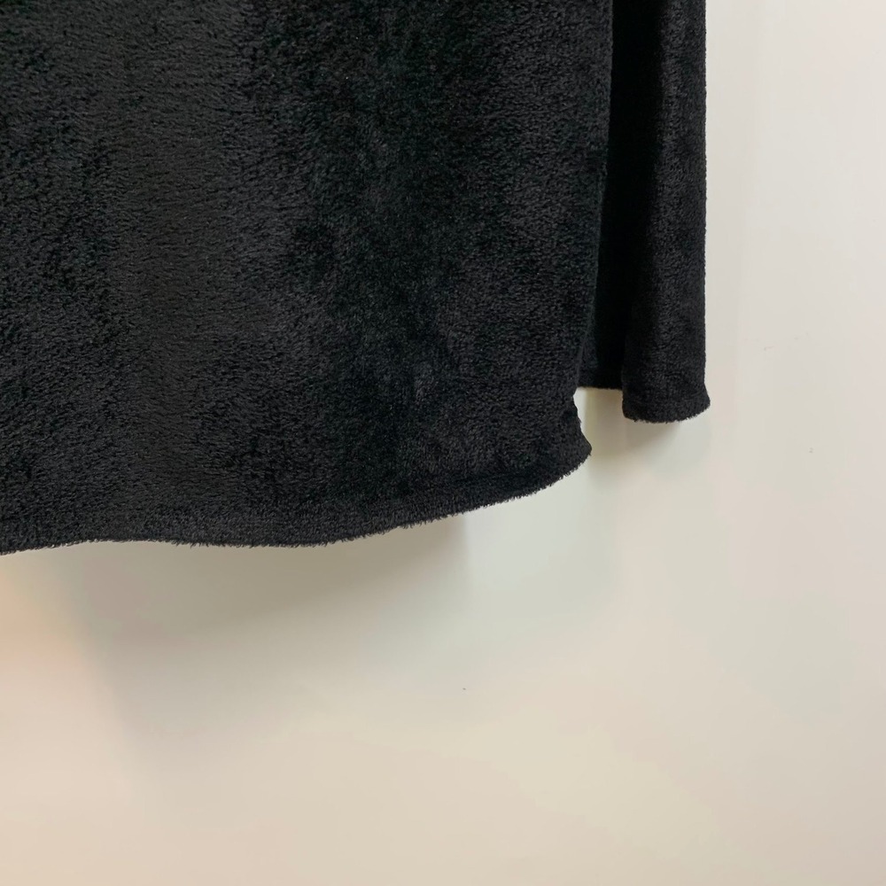 Helmut Lang Black Terrycloth Asymmetrical Neck Long Sleeve Midi Dress Size S - Picture 7 of 14